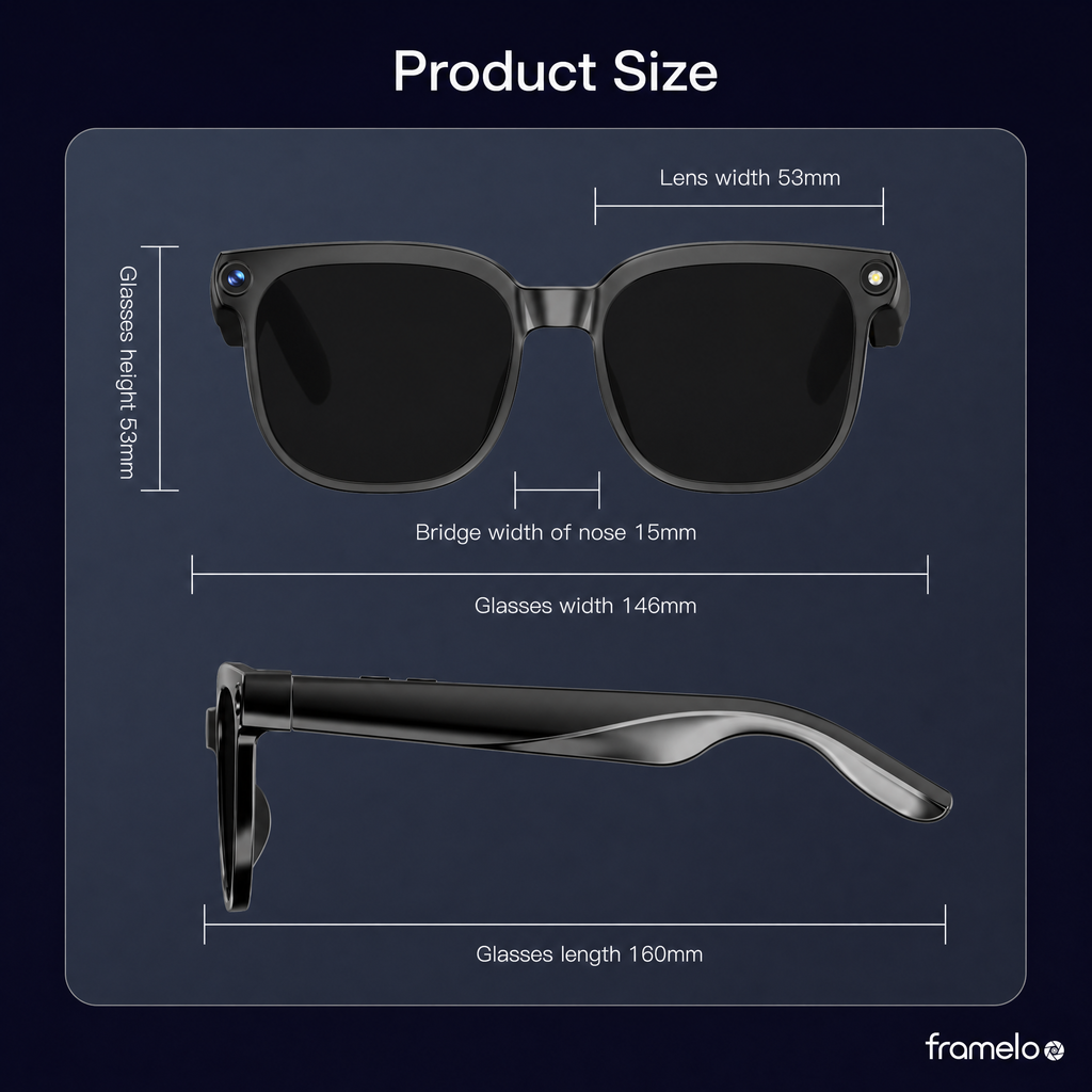 Framelo Black Square product dimensions
