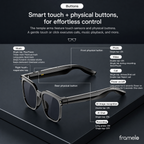 Framelo Black Square button controls callout