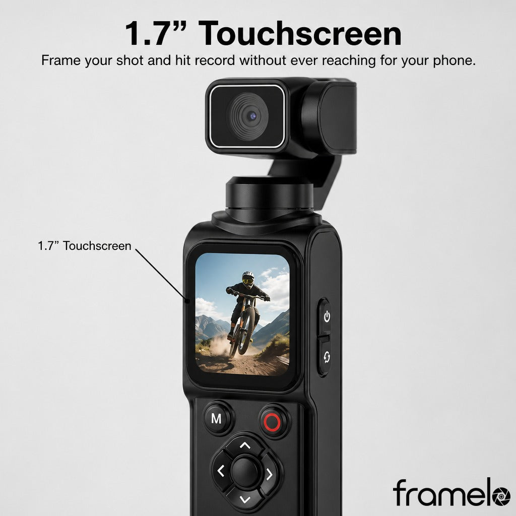 1.7 inch touchscreen control, no phone required