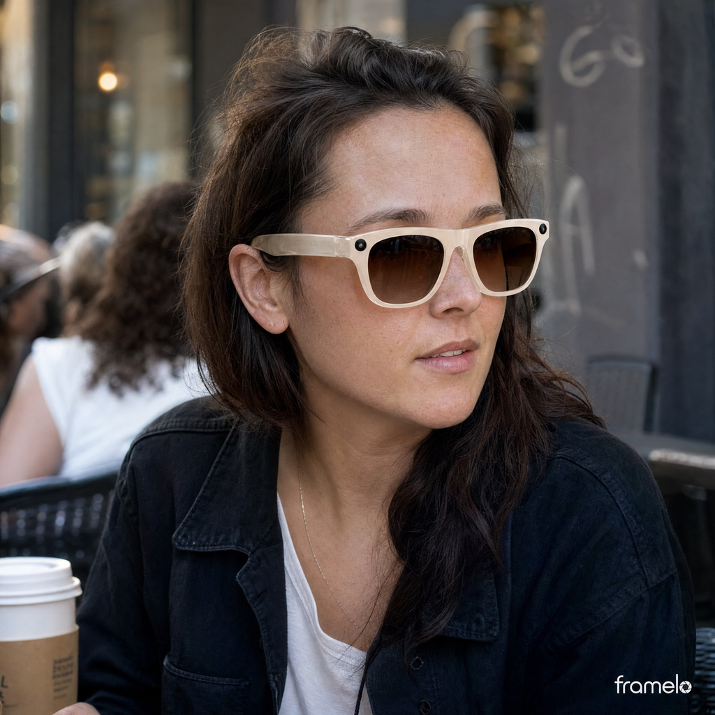 Framelo Classic worn in a casual lifestyle setting