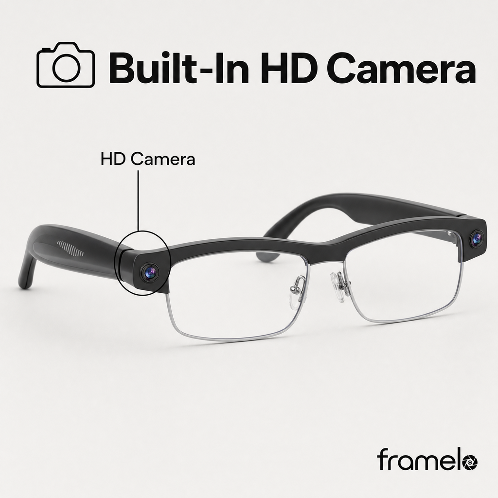 Framelo Half-Rim hidden camera callout