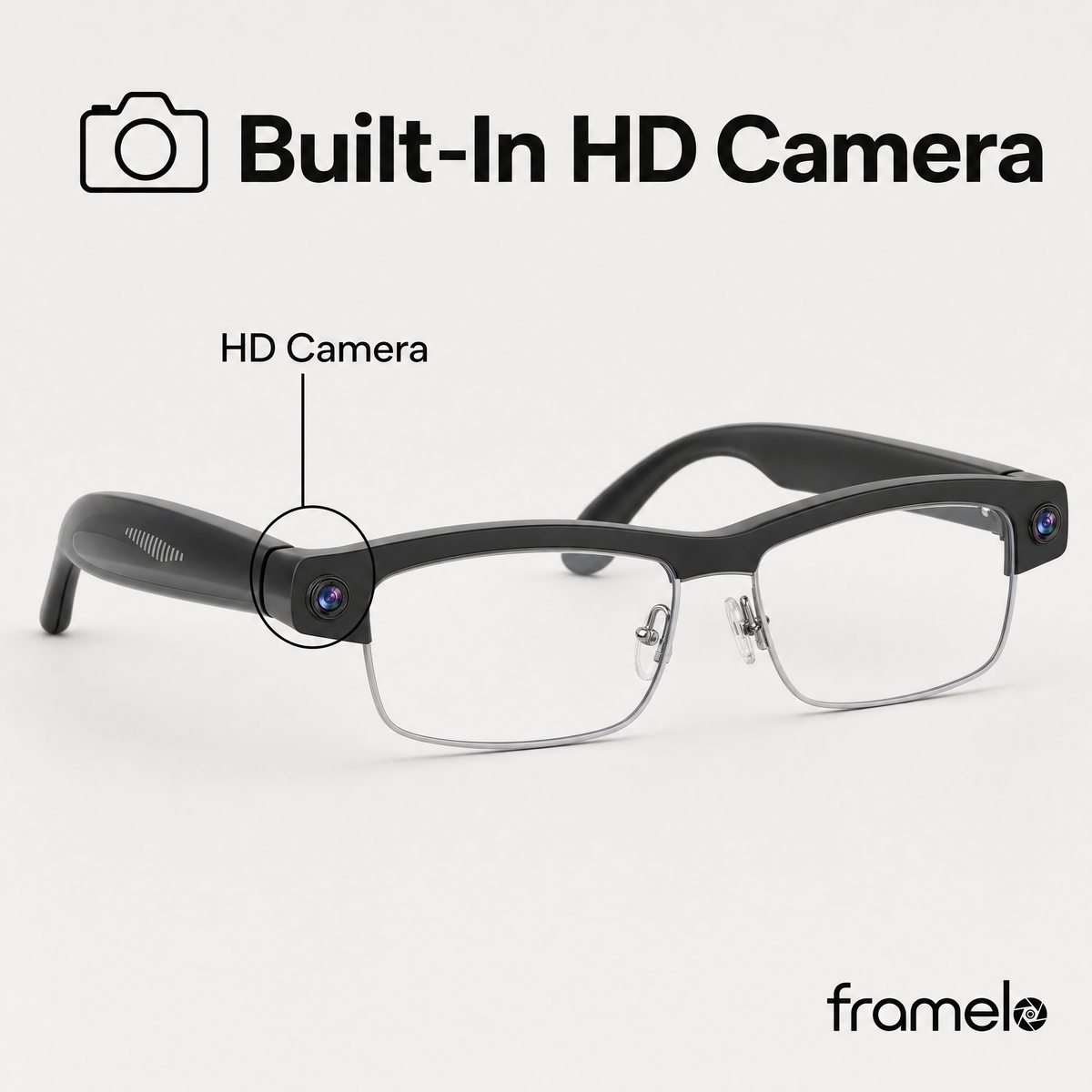 Framelo Half-Rim hidden camera callout