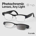 Framelo Half-Rim photochromic lens callout