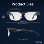 Framelo Half-Rim product dimensions