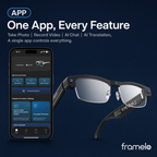 Framelo Half-Rim companion app callout