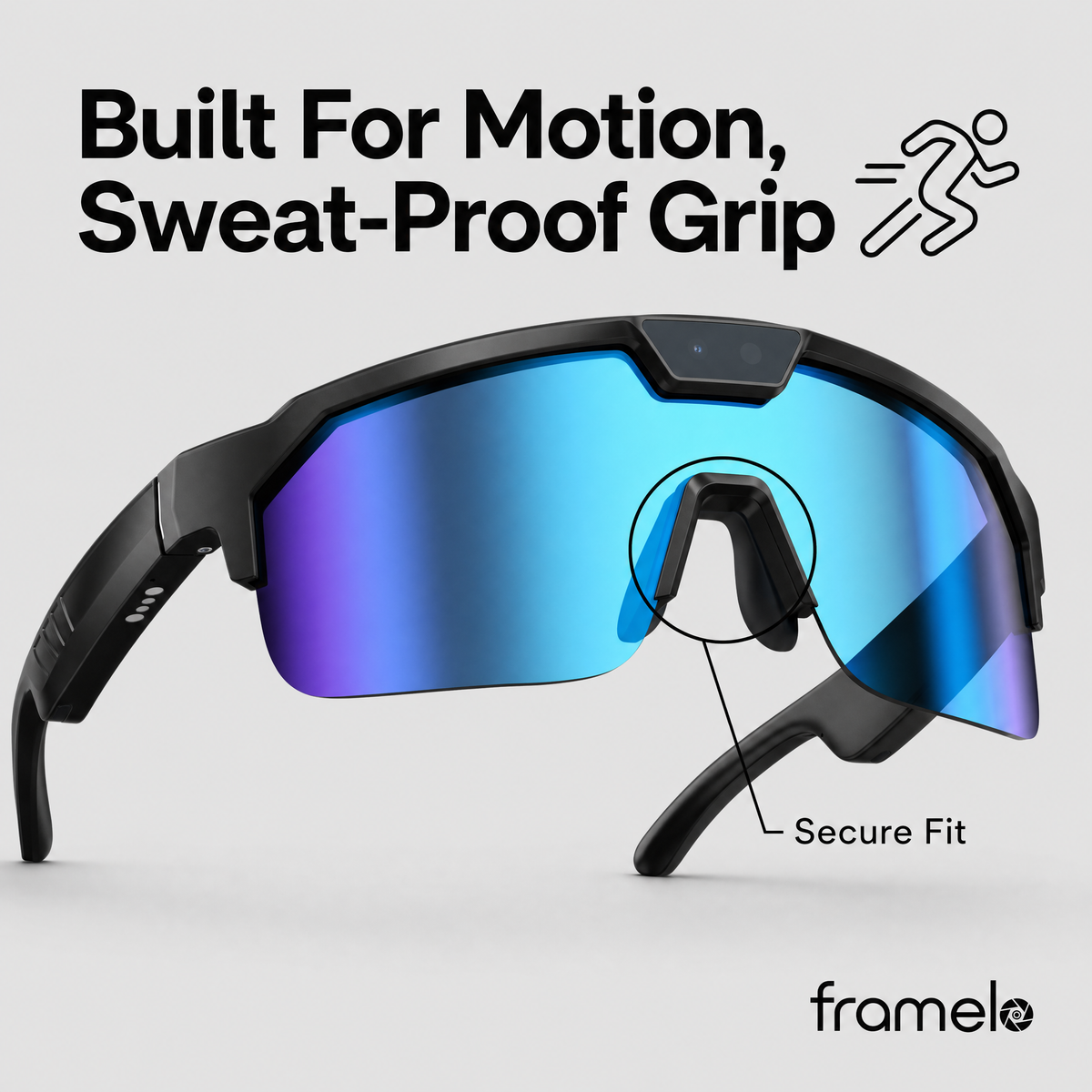 Framelo Sport secure fit callout