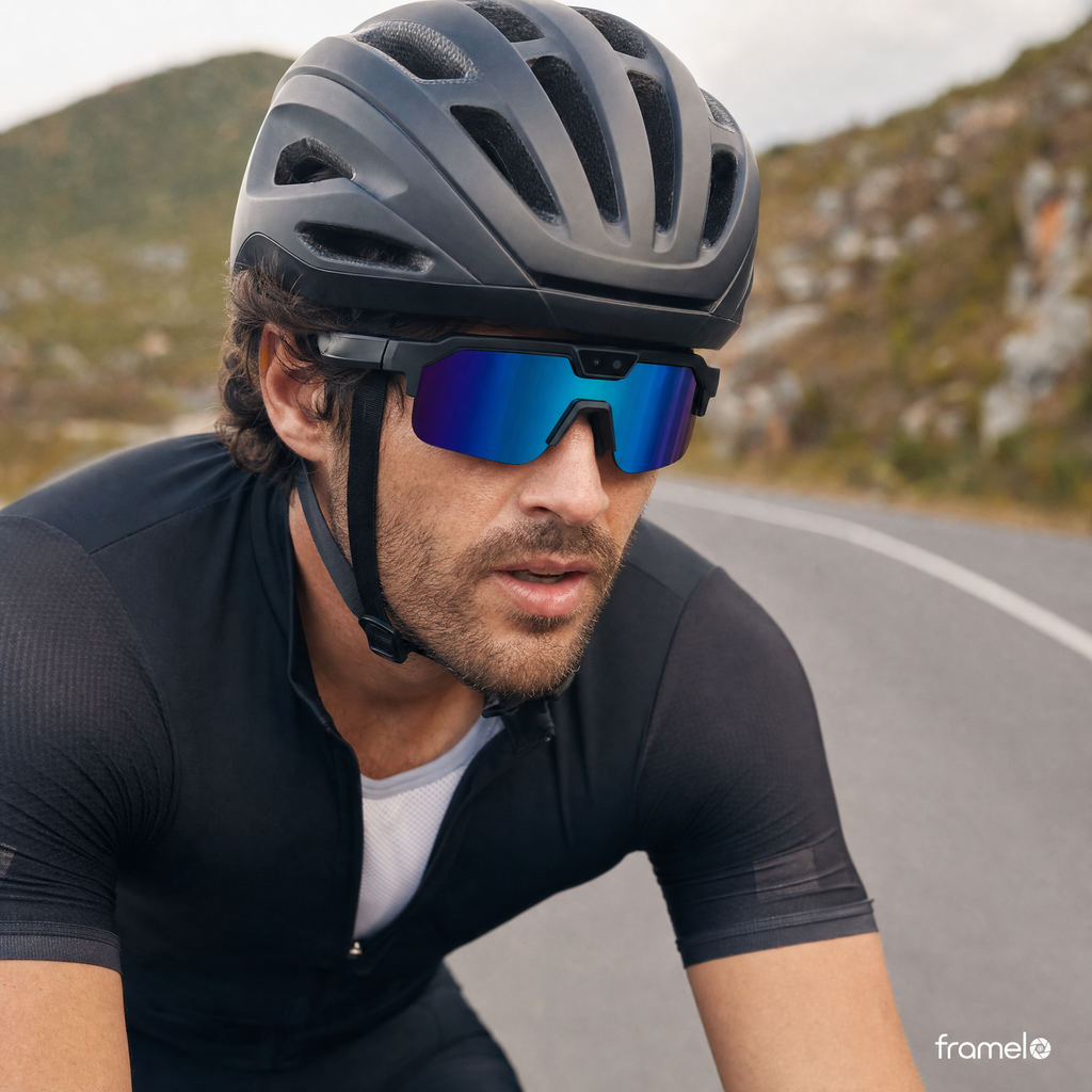 Framelo Sport worn by a cyclist