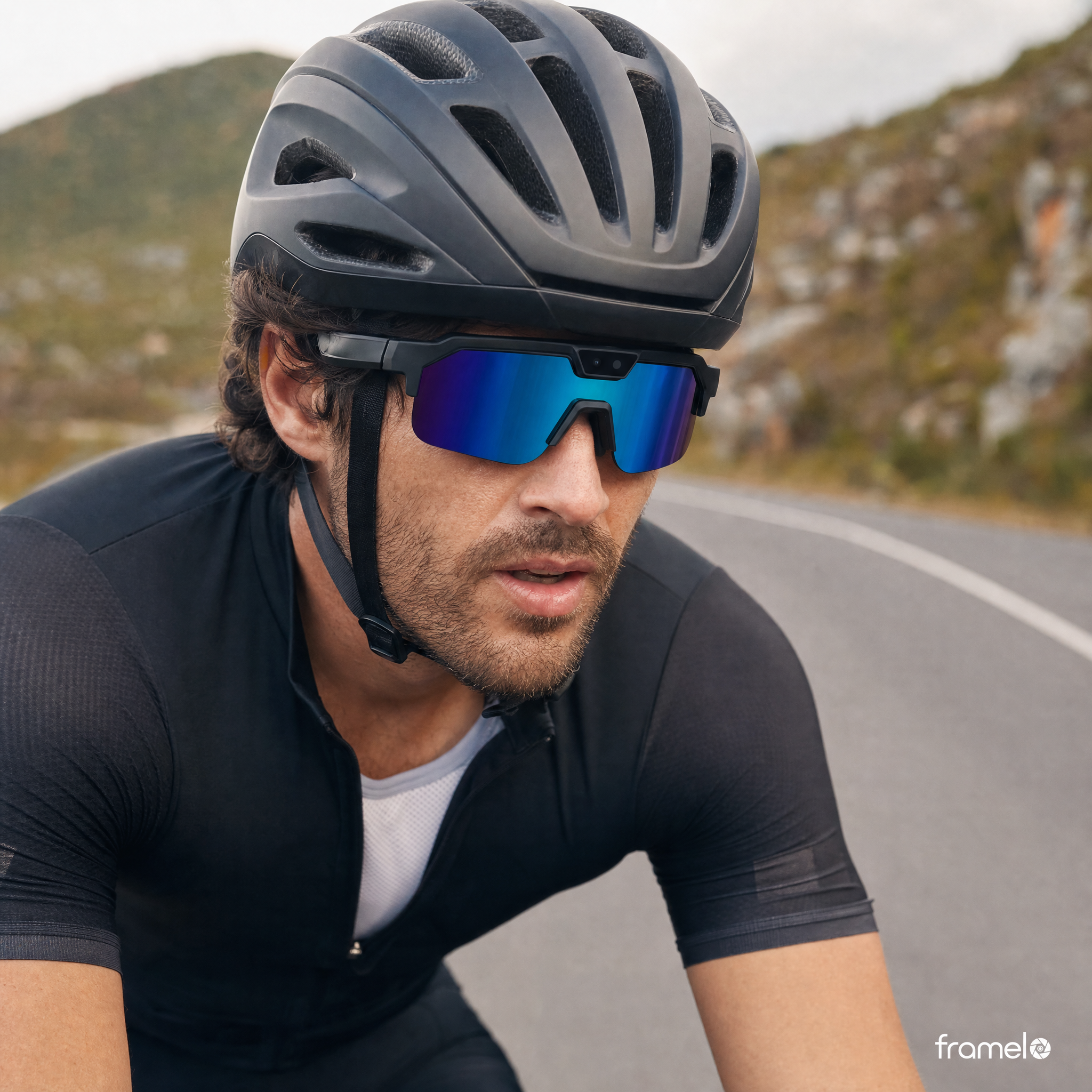 Framelo Sport worn by a cyclist
